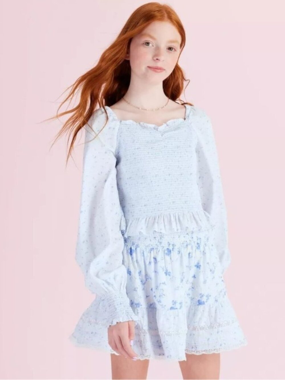 LoveShackFancy x Target Scarlett Everblooming Rosettes Ditsy Smocked Top 16